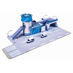 MAISTO FRESH METAL 100 SET CONSTRUCTIE AEROPORT CU 2 VEHICULE INCLUSE - Img 2