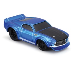 MAISTO MUSCLE TRANSPORTS SET CAMION CU PLATFORMA FORD C600 FLATBED 1966 SI MASINUTA FORD MUSTANG GT 1969 SCARA 1 LA 64 - Img 5