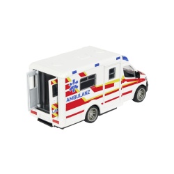 MAJORETTE AMBULANTA METALICA MERCEDES BENZ SPRINTER SCARA 1 LA 43 - Img 3