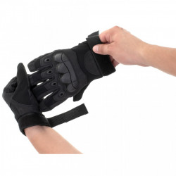 Manusi Tactice cu elemente de protectie, marime XL, cu destinatie Moto, ATV, SSV, QUAD, culoare Neagra - Img 3