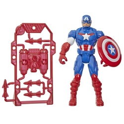 MARVEL AVENGERS ACTION VERS SET FIGURINA CAPTAIN AMERICA SI ACCESORII 11.4CM - Img 3