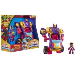 MARVEL IRON MAN SI PRIETENII SAI UIMITORI SET VEHICUL 2 IN 1 SI FIGURINA IRON HEART - Img 9