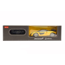 MASINA CU TELECOMANDA MCLAREN SENNA GALBEN CU SCARA 1 LA 24