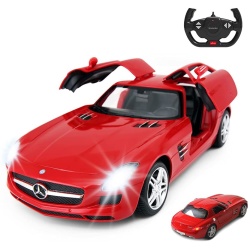 MASINA CU TELECOMANDA MERCEDES-BENZ SLS ROSU SCARA 1 LA 14