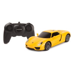 MASINA CU TELECOMANDA PORSCHE 918 SPYDER GALBEN CU SCARA 1 LA 24 - Img 2