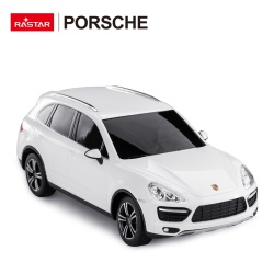 MASINA CU TELECOMANDA PORSCHE CAYENNE TURBO ALB CU SCARA 1 LA 24 - Img 9