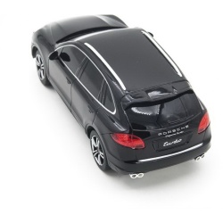 MASINA CU TELECOMANDA PORSCHE CAYENNE TURBO NEGRU CU SCARA 1 LA 24 - Img 6