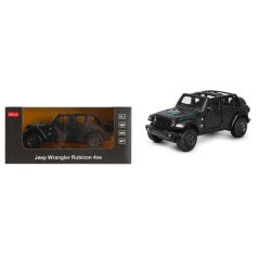 MASINUTA METALICA JEEP WRANGLER RUBICON 4XE NEGRU CU SCARA 1 LA 32 - Img 5
