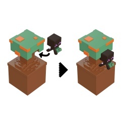 MINECRAFT MINI MODE SET EXPLORARE MINIERA VERDE - Img 4