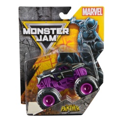 MONSTER JAM MARVEL CAMION GIGANT BLACK PANTHER SCARA 1 LA 64