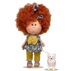 Papusa Nines D'Onil, Colectia Little Mia, Mia Walker, cu miros de vanilie, 23 cm
