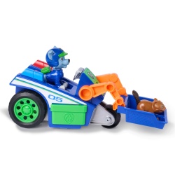 PATRULA CATELUSILOR CAUTARE SI SALVARE SET FIGURINA ROCKY SI VEHICUL DE RECICLARE - Img 4
