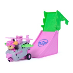 PATRULA CATELUSILOR FILMUL CU DINOZAURI SET VEHICUL CU RAMPA SI FIGURINA SKYE - Img 7