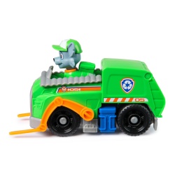 PATRULA CATELUSILOR SET VEHICUL DE BAZA CAMIONUL DE RECICLARE SI FIGURINA ROCKY - Img 9