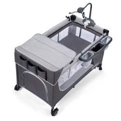 PATUT DE CALATORIE KINDERKRAFT LEODY, CU ACCESORII, GREY - Img 11