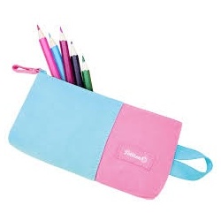 PENAR TIP ETUI PLAT WOW, CULOARE ROZ/TURCOAZ