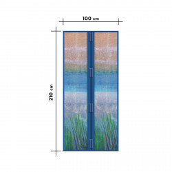 Perdea anti-tantari pt. usi cu inchidere magnetica- 100 x 210 cm „Plajă” - Img 3