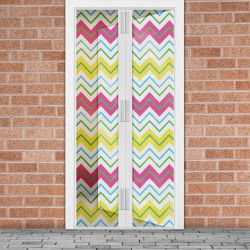 Perdea anti-tantari pt. usi cu inchidere magnetica- 100 x 210 cm „Zig-zag” - Img 1