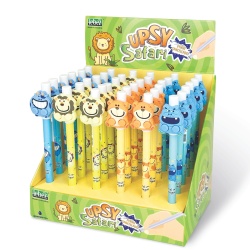 Pix care se sterge cu capac, Upsy Safari, 4 modele (36 buc/display) - Img 1
