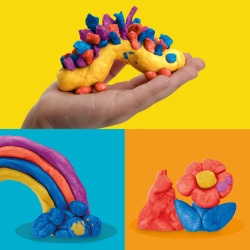 PLAY DOH SET 4 CUTII PLASTILINA CULORI METALICE STRALUCITOARE - Img 4