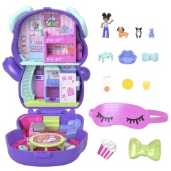 POLLY POCKET SET GENTUTA ANIMALUT CATELUS IN PIJAMA CU ACCESORII - Img 2