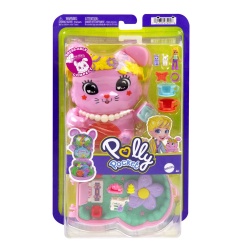 POLLY POCKET SET GENTUTA ANIMALUT IEPURAS LA PETRCERE CU ACCESORII - Img 1