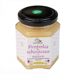 Propolis si echinaceea in miere by Dr. Ing. Cornelia Dostetan Abalaru apicultor - 225g