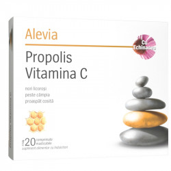 Propolis, Vitamina C și Echinacea, în 20 de Comprimate Masticabile