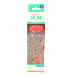 PUR 9017 – BIBERON CU DESEN +3 LUNI, 325ML - Img 2
