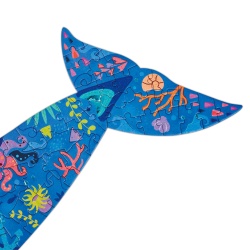 Puzzle - Balena cu cocoasa cu piese tematica ocean, 200 piese - Img 8