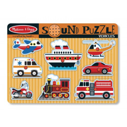 Puzzle cu sunete Vehicule Melissa and Doug