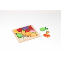 PUZZLE DIN LEMN CU FRUCTE, 12 PIESE