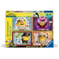 PUZZLE MINIONI SI MONSTRII 4X100