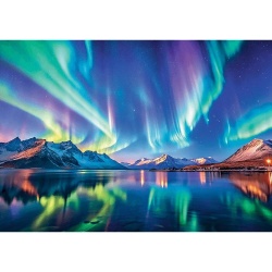 PUZZLE TREFL 1000 COLECTIA SUA AURORA BOREALA POSTER INCLUS - Img 2