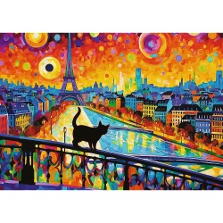 PUZZLE TREFL 1000 PISICA DIN PARIS - Img 2