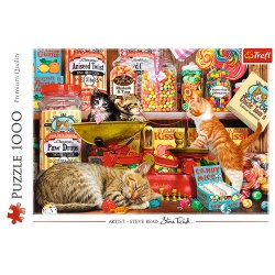 PUZZLE TREFL 1000 PISICI SI DULCIURI - Img 3