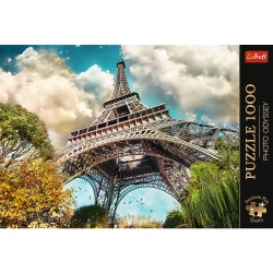 PUZZLE TREFL 1000 PREMIUM PLUS PHOTO ODYSSEY TURNUL EIFFEL PARIS - Img 3