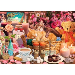 PUZZLE TREFL 1000 PREMIUM PLUS TEA TIME TOATE LUCRURILE BUNE - Img 2