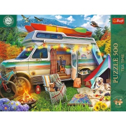 PUZZLE TREFL 500 PREMIUM PLUS TEA TIME CAMPIONATUL EUROPEAN RULOTA - Img 3