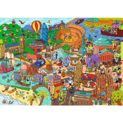 PUZZLE TREFL 500 SPY GUY OBIECTE PIERDUTE IN EUROPA - Img 2