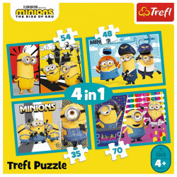 Puzzle trefl minions 4in1 lumea fericita a minionilor - Img 6