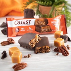 Quest Hero Crispy Baton Proteic Cu Aroma De Ciocolata, Nuci Pecan Si Caramel, 60 G - Img 2