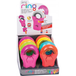 Ring combo, radiera + ascutitoare, culori pastel, prezentare pe display 8 bucati
