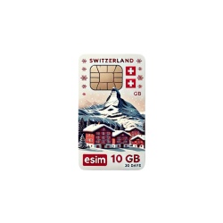 Roaming eSIM 10GB date, eSIM de Mare Viteza pana la 5G, valabil 30 zile din momentul activarii, Elvetia