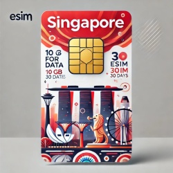 Roaming eSIM 10GB date, eSIM de Mare Viteza pana la 5G, valabil 30 zile din momentul activarii, Singapore