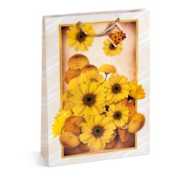 Sacosa Primavara, din hartie cu maner din snur, 26 x 32.5 x 12.7 cm (20 buc/display) - Img 4