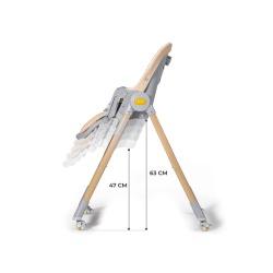 SCAUN DE MASA KINDERKRAFT LASTREE, 2 IN 1, TRANSFORMABIL, GREY - Img 6