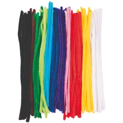 Set 100 bucati sarma plusata groasa 1.5 cm diametru, 50 cm lungime culori asortate