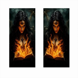Set 2 stickere decorative pentru stalpii usilor, print autoadeziv de inalta rezolutie, dimensine 2 buc x 50 x 22 cm , cod: AVX-SSU-12 - Img 2
