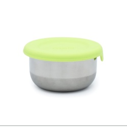 SET 3 RECIPIENTE MINI INOX CU CAPAC SILICON, MELII, BLEU MINT LIME - Img 6
